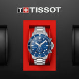 Buy Shop Tissot Seastar 1000 Chronograph Blue Dial Silver Steel Strap Watch For Men - T120.417.11.041.00 USA Online