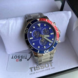 Buy Shop Tissot Seastar 1000 Chronograph Blue Dial Silver Steel Strap Watch For Men - T120.417.11.041.03 USA Online