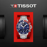 Buy Shop Tissot Seastar 1000 Chronograph Blue Dial Silver Steel Strap Watch For Men - T120.417.11.041.03 USA Online