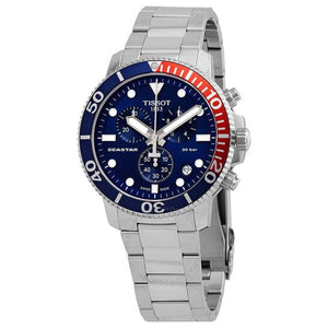 Buy Shop Tissot Seastar 1000 Chronograph Blue Dial Silver Steel Strap Watch For Men - T120.417.11.041.03 USA Online