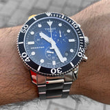 Buy Shop Tissot Seastar 1000 Chronograph Driver Blue Dial Silver Steel Strap Watch For Men - T120.417.11.041.01 USA Online