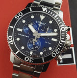 Buy Shop Tissot Seastar 1000 Chronograph Driver Blue Dial Silver Steel Strap Watch For Men - T120.417.11.041.01 USA Online