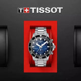 Buy Shop Tissot Seastar 1000 Chronograph Driver Blue Dial Silver Steel Strap Watch For Men - T120.417.11.041.01 USA Online