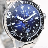 Buy Shop Tissot Seastar 1000 Chronograph Driver Blue Dial Silver Steel Strap Watch For Men - T120.417.11.041.01 USA Online
