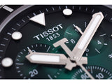 Buy Shop Tissot Seastar 1000 Chronograph Green Dial Silver Mesh Bracelet Watch For Men - T120.417.11.091.00 USA Online