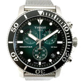 Buy Shop Tissot Seastar 1000 Chronograph Green Dial Silver Mesh Bracelet Watch For Men - T120.417.11.091.00 USA Online