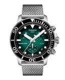 Buy Shop Tissot Seastar 1000 Chronograph Green Dial Silver Mesh Bracelet Watch For Men - T120.417.11.091.00 USA Online