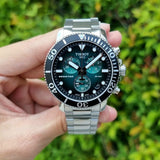 Buy Shop Tissot Seastar 1000 Chronograph Green Dial Silver Steel Strap Watch For Men - T120.417.11.091.01 USA Online