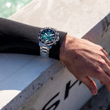 Buy Shop Tissot Seastar 1000 Chronograph Green Dial Silver Steel Strap Watch For Men - T120.417.11.091.01 USA Online