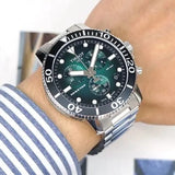 Buy Shop Tissot Seastar 1000 Chronograph Green Dial Silver Steel Strap Watch For Men - T120.417.11.091.01 USA Online