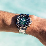 Buy Shop Tissot Seastar 1000 Chronograph Green Dial Silver Steel Strap Watch For Men - T120.417.11.091.01 USA Online