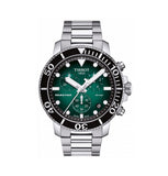 Buy Shop Tissot Seastar 1000 Chronograph Green Dial Silver Steel Strap Watch For Men - T120.417.11.091.01 USA Online