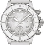 Buy Shop Tissot Seastar 1000 Chronograph Grey Dial White Rubber Strap Watch for Men - T120.217.17.011.00 USA Online