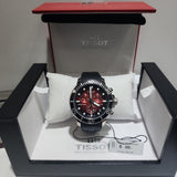 Buy Shop Tissot Seastar 1000 Chronograph Red Dial Black Rubber Strap Watch For Men - T120.417.17.421.00 USA Online