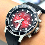 Buy Shop Tissot Seastar 1000 Chronograph Red Dial Black Rubber Strap Watch For Men - T120.417.17.421.00 USA Online