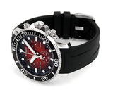 Buy Shop Tissot Seastar 1000 Chronograph Red Dial Black Rubber Strap Watch For Men - T120.417.17.421.00 USA Online
