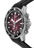 Buy Shop Tissot Seastar 1000 Chronograph Red Dial Black Rubber Strap Watch For Men - T120.417.17.421.00 USA Online