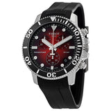 Buy Shop Tissot Seastar 1000 Chronograph Red Dial Black Rubber Strap Watch For Men - T120.417.17.421.00 USA Online