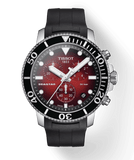Buy Shop Tissot Seastar 1000 Chronograph Red Dial Black Rubber Strap Watch For Men - T120.417.17.421.00 USA Online