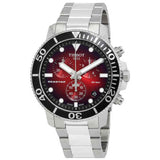 Buy Shop Tissot Seastar 1000 Chronograph Red Dial Silver Steel Strap Watch For Men - T120.417.11.421.00 USA Online