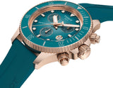 Buy Shop Tissot Seastar 1000 Chronograph Turqouise Dial Turqouise Rubber Strap Watch for Women - T120.217.37.041.00 USA Online