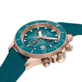 Buy Shop Tissot Seastar 1000 Chronograph Turqouise Dial Turqouise Rubber Strap Watch for Women - T120.217.37.041.00 USA Online