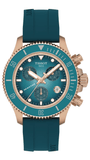 Buy Shop Tissot Seastar 1000 Chronograph Turqouise Dial Turqouise Rubber Strap Watch for Women - T120.217.37.041.00 USA Online