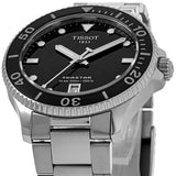 Buy Shop Tissot Seastar 1000 Lady Black Dial Silver Steel Strap Watch for Women - T120.210.11.051.00 USA Online
