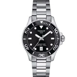 Buy Shop Tissot Seastar 1000 Lady Black Dial Silver Steel Strap Watch for Women - T120.210.11.051.00 USA Online