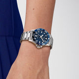 Buy Shop Tissot Seastar 1000 Lady Blue Dial Silver Steel Strap Watch For Women - T120.210.11.041.00 USA Online