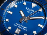 Buy Shop Tissot Seastar 1000 Lady Blue Dial Silver Steel Strap Watch For Women - T120.210.11.041.00 USA Online