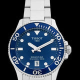 Buy Shop Tissot Seastar 1000 Lady Blue Dial Silver Steel Strap Watch For Women - T120.210.11.041.00 USA Online