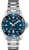 Buy Shop Tissot Seastar 1000 Lady Blue Dial Silver Steel Strap Watch For Women - T120.210.11.041.00 USA Online
