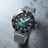 Buy Shop Tissot Seastar 1000 Powermatic 80 Automatic Green Dial Silver Mesh Strap Watch for Men - T120.407.11.091.00 USA Online
