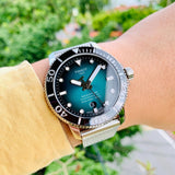 Buy Shop Tissot Seastar 1000 Powermatic 80 Automatic Green Dial Silver Mesh Strap Watch for Men - T120.407.11.091.00 USA Online