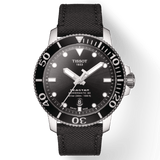 Buy Shop Tissot Seastar 1000 Powermatic 80 Black Dial Black Nylon Strap Watch For Men - T120.407.17.051.00 USA Online