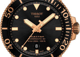 Buy Shop Tissot Seastar 1000 Powermatic 80 Black Dial Black Rubber Strap Watch for Men - T120.407.37.051.01 USA Online