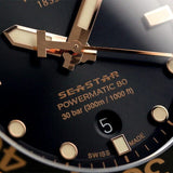 Buy Shop Tissot Seastar 1000 Powermatic 80 Black Dial Black Rubber Strap Watch for Men - T120.407.37.051.01 USA Online
