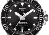 Buy Shop Tissot Seastar 1000 Powermatic 80 Black Dial Silver Steel Strap Watch For Men - T120.407.11.051.00 USA Online