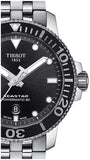 Buy Shop Tissot Seastar 1000 Powermatic 80 Black Dial Silver Steel Strap Watch For Men - T120.407.11.051.00 USA Online