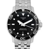 Buy Shop Tissot Seastar 1000 Powermatic 80 Black Dial Silver Steel Strap Watch For Men - T120.407.11.051.00 USA Online