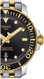 Buy Shop Tissot Seastar 1000 Powermatic 80 Black Dial Two Tone Steel Strap Watch For Men - T120.407.22.051.00 USA Online