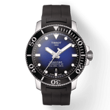 Buy Shop Tissot Seastar 1000 Powermatic 80 Blue Dial Black Rubber Strap Watch For Men - T120.407.17.041.00 USA Online