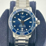 Buy Shop Tissot Seastar 1000 Powermatic 80 Blue Dial Silver Steel Strap Watch for Men - T120.407.11.041.03 USA Online