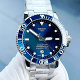 Buy Shop Tissot Seastar 1000 Powermatic 80 Blue Dial Silver Steel Strap Watch for Men - T120.407.11.041.03 USA Online