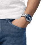 Buy Shop Tissot Seastar 1000 Powermatic 80 Blue Dial Silver Steel Strap Watch for Men - T120.407.11.041.03 USA Online