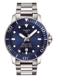 Tissot Seastar 1000 Powermatic 80 Blue Dial Silver Steel Strap Watch for Men - T120.407.11.041.03