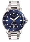 Buy Shop Tissot Seastar 1000 Powermatic 80 Blue Dial Silver Steel Strap Watch for Men - T120.407.11.041.03 USA Online