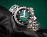 Buy Shop Tissot Seastar 1000 Powermatic 80 Green Dial Silver Steel Strap Watch For Men - T120.407.11.091.01 USA Online