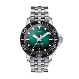 Buy Shop Tissot Seastar 1000 Powermatic 80 Green Dial Silver Steel Strap Watch For Men - T120.407.11.091.01 USA Online